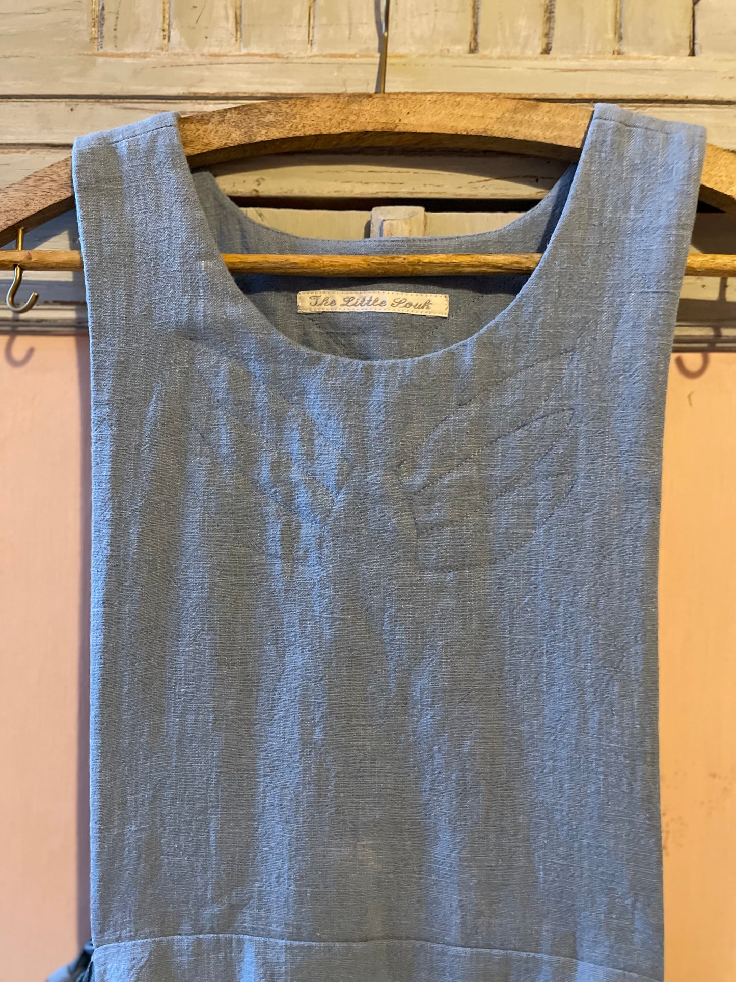 Linen Leaf Pinafore