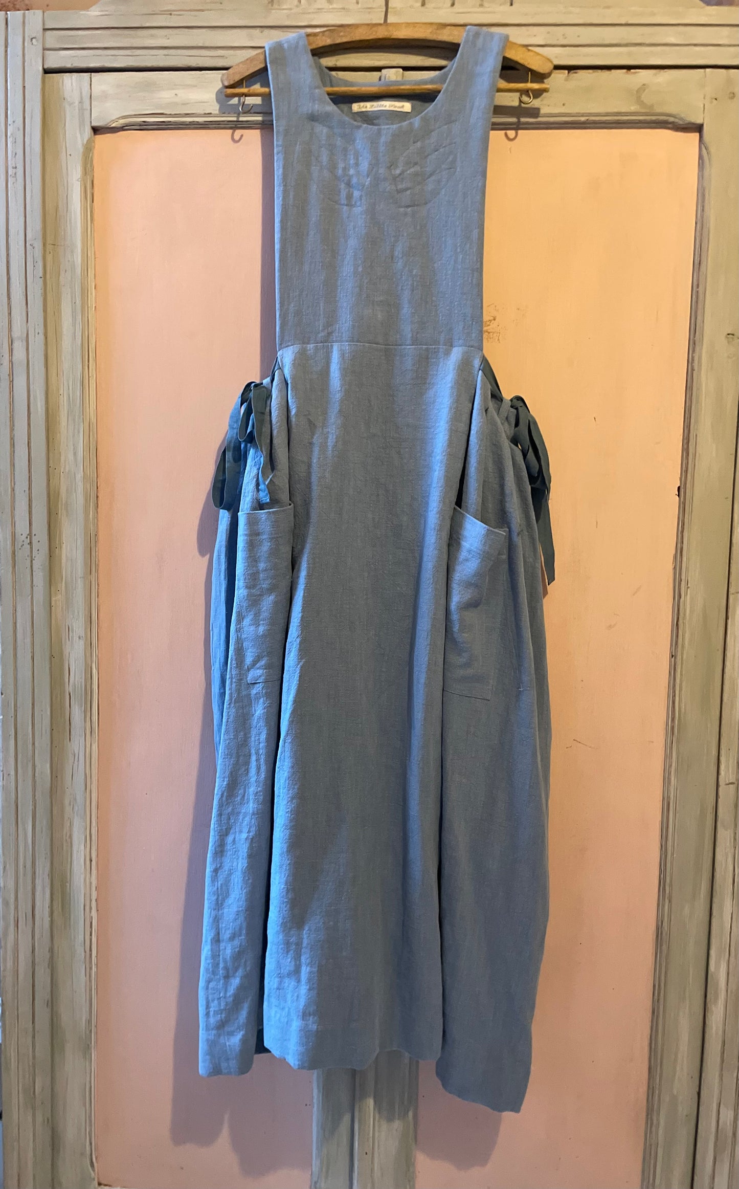 Linen Leaf Pinafore